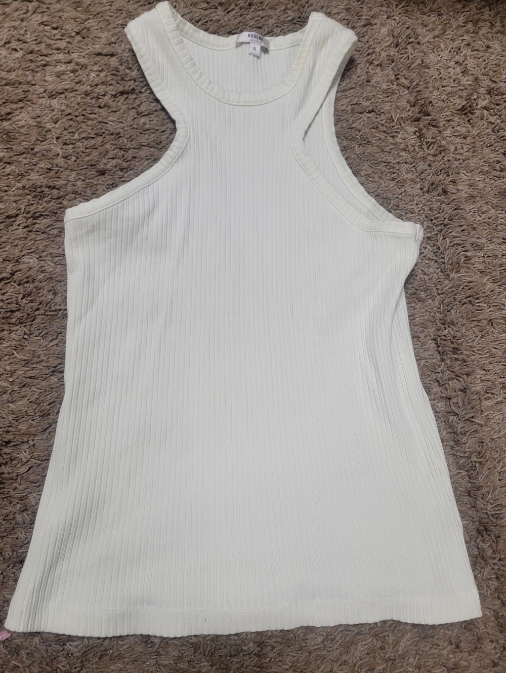 Agolde Ribbed Racerback Tank